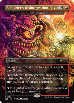 Beholder's Disintegration Ray [Fire Covenant] (1796) (Borderless) - Foil
