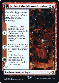 Fable of the Mirror-Breaker // Reflection of Kiki-Jiki (141) (Prerelease) (PNEO) - Foil