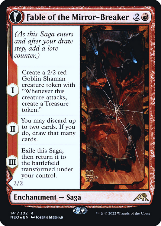 Fable of the Mirror-Breaker // Reflection of Kiki-Jiki (141) (Prerelease) (PNEO) - Foil