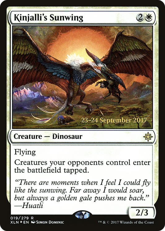 Kinjalli's Sunwing (019) (Prerelease) - Foil
