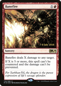 Banefire (130) (Prerelease) - Foil
