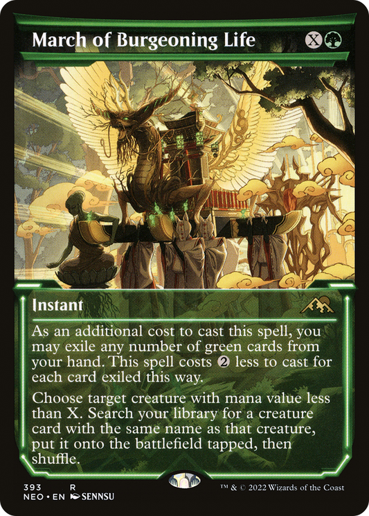 March of Burgeoning Life (393) (Showcase) - Foil