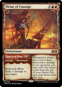 Virtue of Courage // Embereth Blaze (0282) (Showcase) - Foil