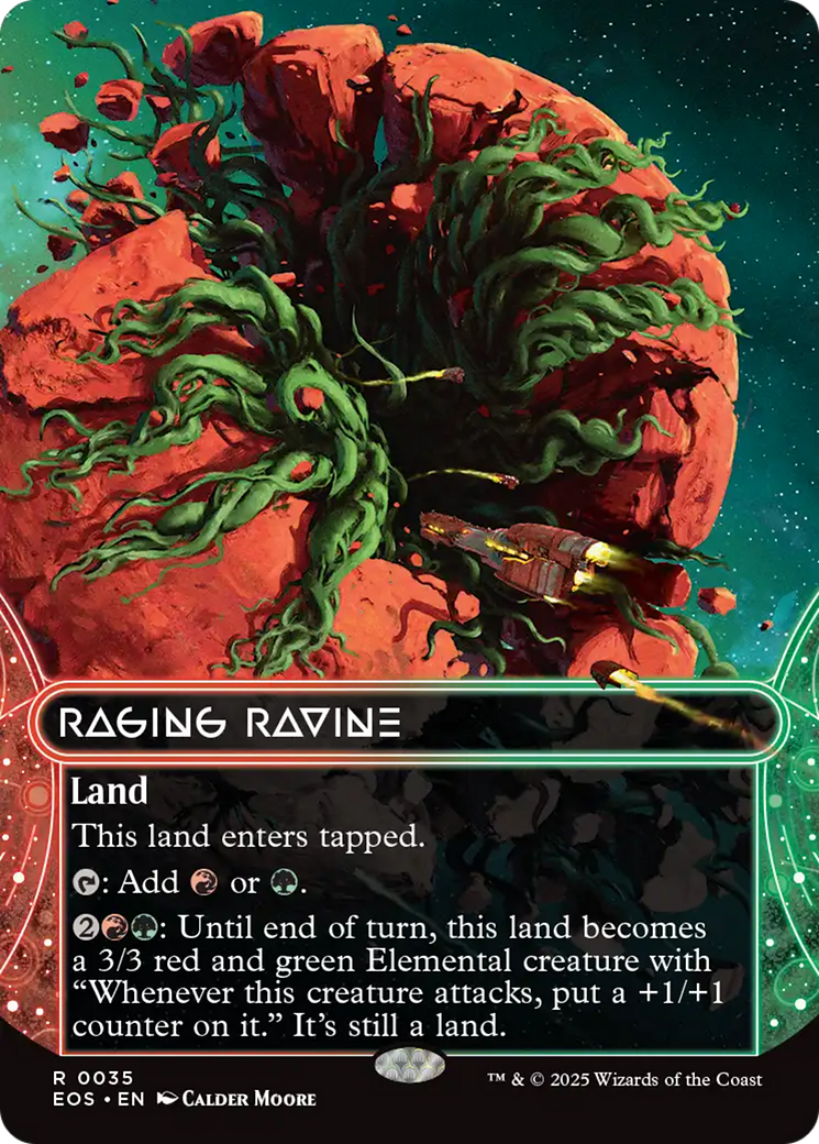 Raging Ravine (0035) (Borderless) - Foil