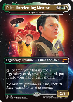 Pike, Unrelenting Mentor [Captain Sisay] (0022) (Borderless) (SDS)
