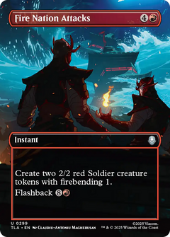 Fire Nation Attacks (0299) (Borderless) - Foil tla