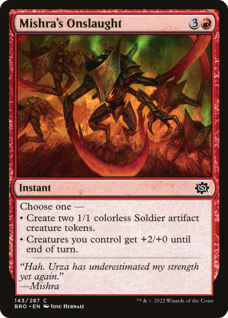 Mishra's Onslaught - Foil