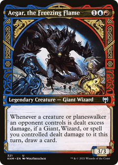 Aegar, the Freezing Flame (321) (Showcase) - Foil
