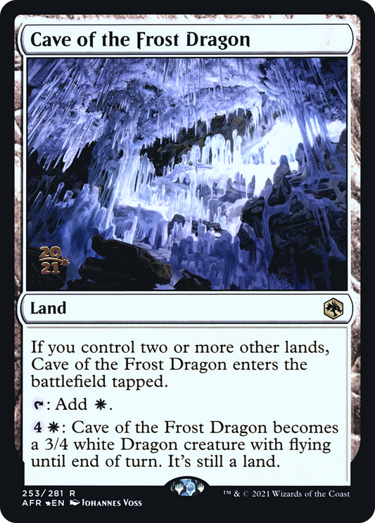 Cave of the Frost Dragon (253) (Prerelease) - Foil