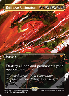 Ruinous Ultimatum (0108) (Borderless) - Foil