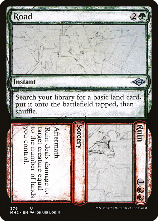 Road // Ruin (376) (Showcase) - Foil