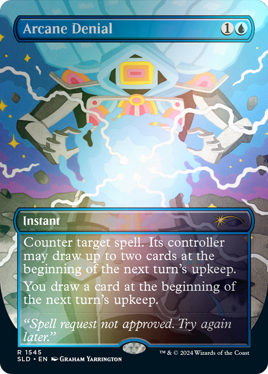 Arcane Denial (1545) (Borderless) - Rainbow Foil