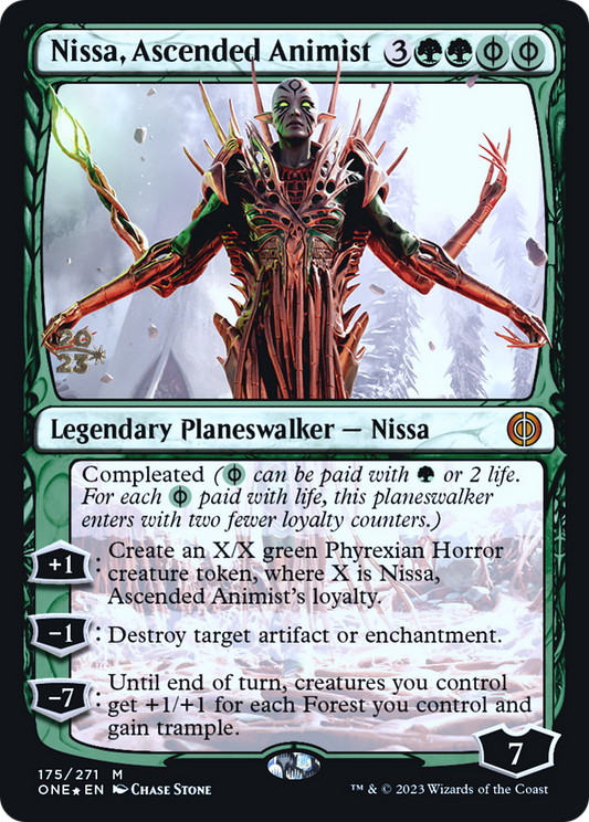 Nissa, Ascended Animist (175) (Prerelease) - Foil