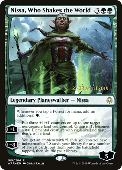 Nissa, Who Shakes the World (169) (Prerelease) - Foil