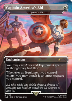Captain America's Aid [Sigarda's Aid] (1727) (Borderless) - Foil