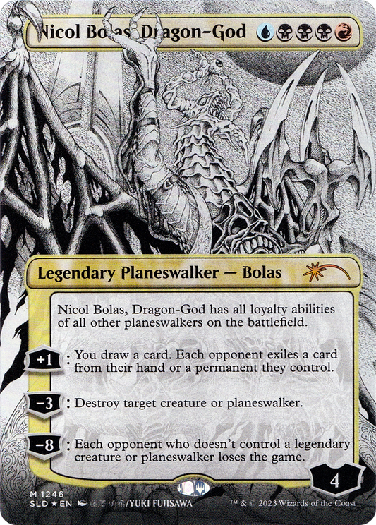 Nicol Bolas, Dragon-God (1246) (Borderless) - Foil