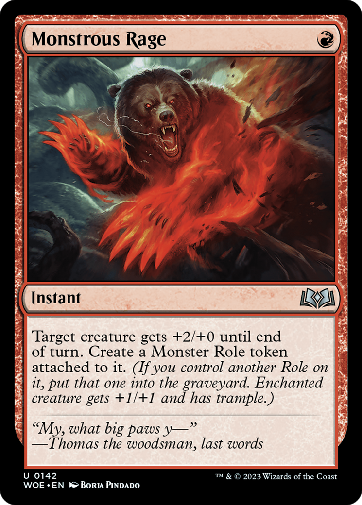 Monstrous Rage - Foil