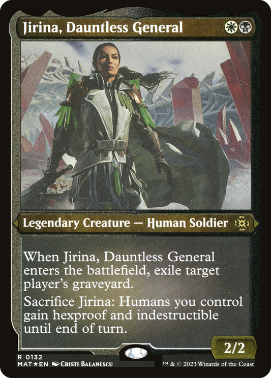 Jirina, Dauntless General (0132) - Foil Etched