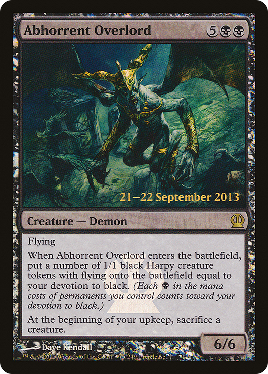 Abhorrent Overlord (075) (Prerelease) (PTHS) - Foil