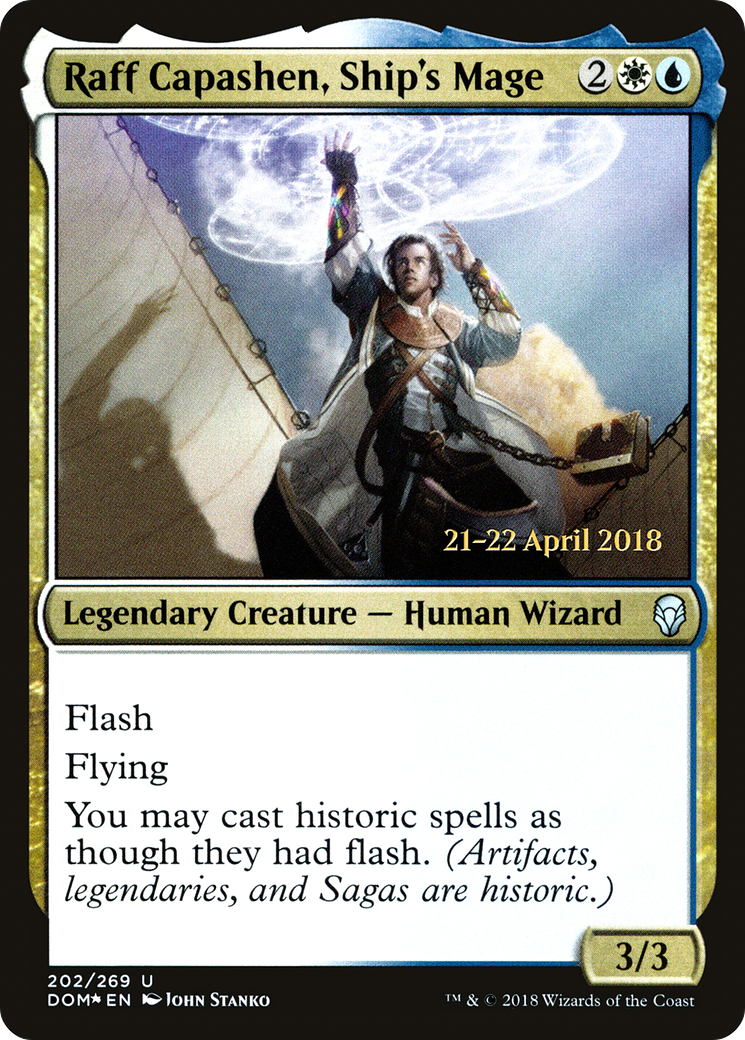 Raff Capashen, Ship's Mage (202) (Prerelease) - Foil