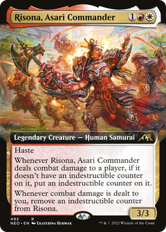Risona, Asari Commander (492) (Extended Art) - Foil