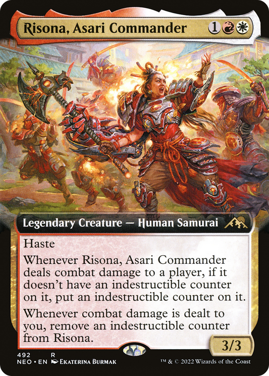 Risona, Asari Commander (492) (Extended Art) - Foil