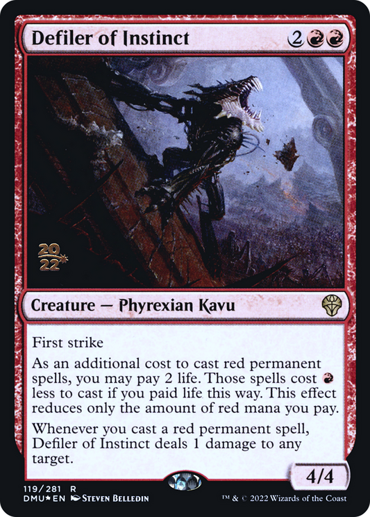 Defiler of Instinct (119) (Prerelease) - Foil