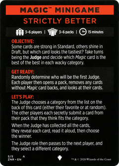 Magic Minigame: Strictly Better (MZNR)