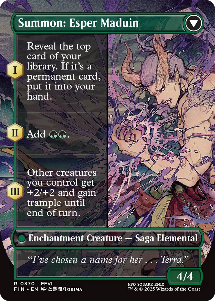 Esper Origins // Summon: Esper Maduin (0370) (Borderless) (FIN)