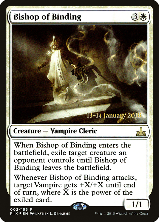 Bishop of Binding (002) (Prerelease) - Foil