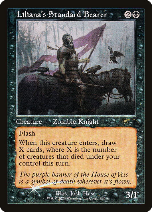 Liliana's Standard Bearer (845) (Retro Frame) - Foil