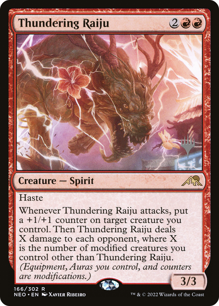 Thundering Raiju (166) (Promo Pack) - Foil
