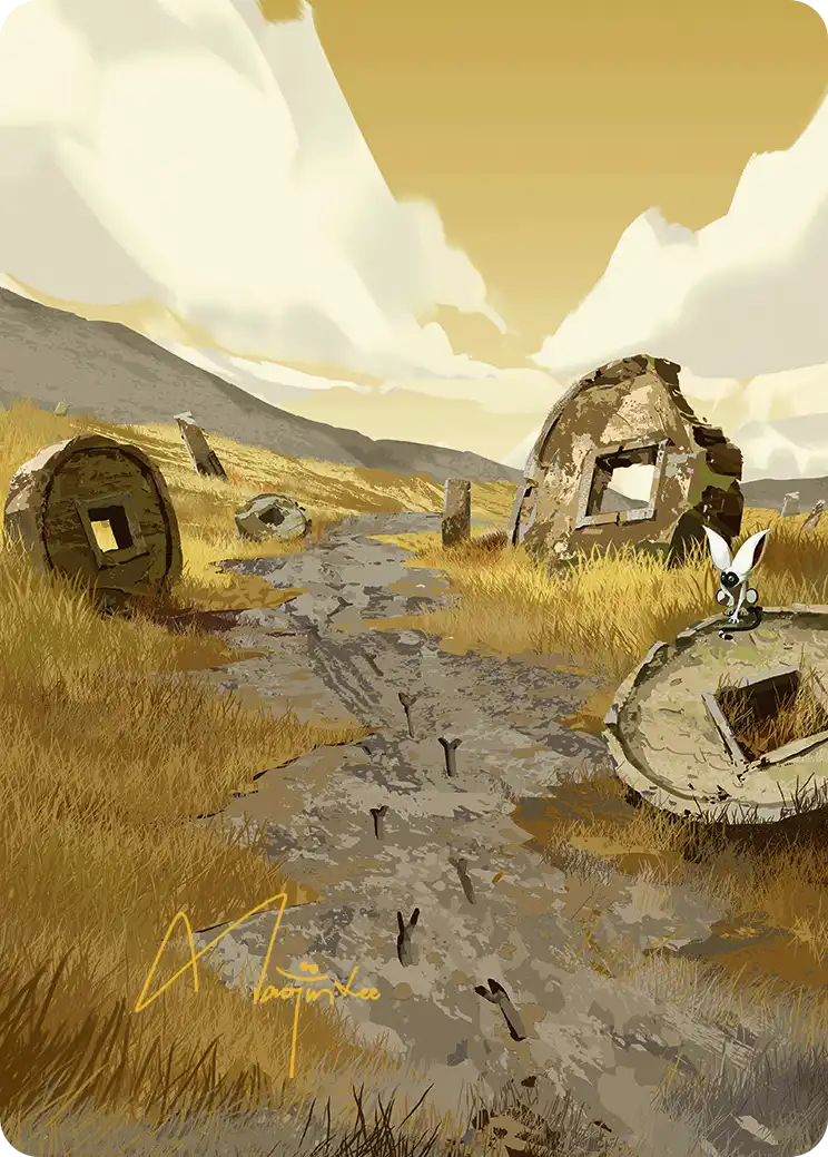 Plains (50/54) Art Card - Gold-Stamped Signature tla