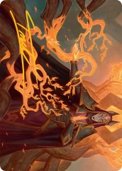 Abzan Devotee (10/54) Art Card (ATDM) - Gold-Stamped Signature