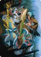 Eshki Dragonclaw (23/54) Art Card (ATDM) - Gold-Stamped Signature