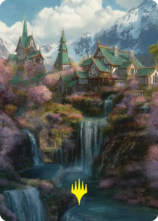 Rivendell (40/54) Art Card (HOB) - Gold-Stamped Signature