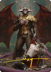 Ob Nixilis, the Adversary (31/81) Art Card (ASNC) - Gold-Stamped Signature
