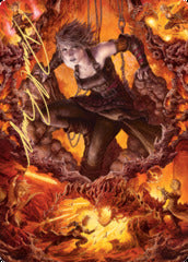 Nahiri, Heir of the Ancients (4/81) Art Card (AZNR) - Gold-Stamped Signature