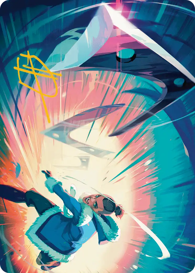 Trusty Boomerang (25/54) Art Card - Gold-Stamped Signature tla