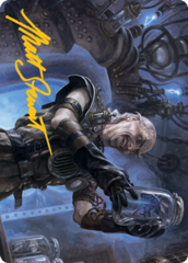 Delver of Secrets (21/81) Art Card (AMID) - Gold-Stamped Signature