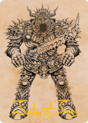 Iron Golem (80/81) Art Card (AAFR) - Gold-Stamped Signature