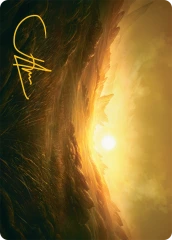 Plains (31/54) Art Card (ATDM) - Gold-Stamped Signature