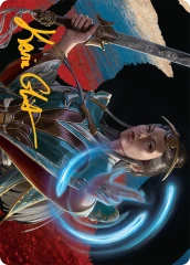 Narset, Jeskai Waymaster (44/54) Art Card (ATDM) - Gold-Stamped Signature