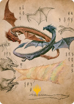 Ran and Shaw (36/54) Art Card - Gold-Stamped Signature tla