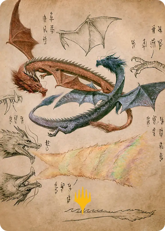 Ran and Shaw (36/54) Art Card - Gold-Stamped Signature tla