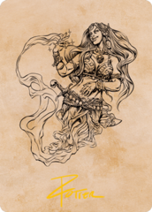 Djinni Windseer (74/81) Art Card (AAFR) - Gold-Stamped Signature