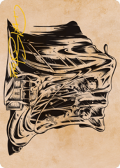 Gelatinous Cube (71/81) Art Card (AAFR) - Gold-Stamped Signature
