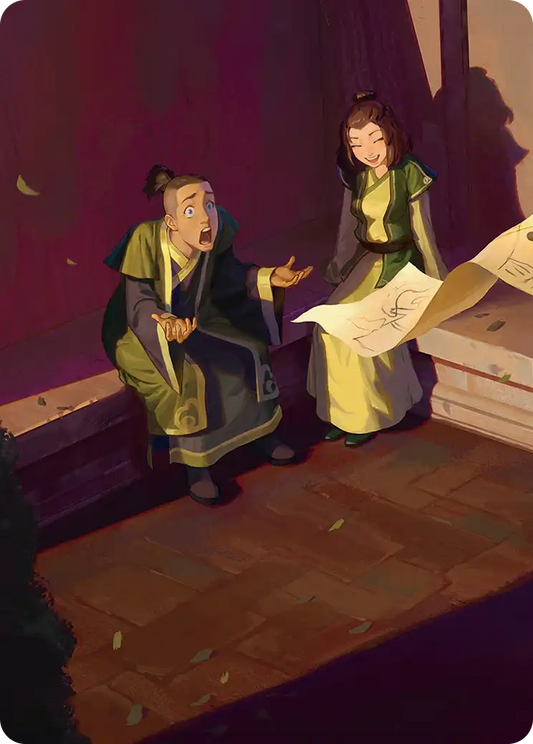 Sokka and Suki Art Card tla