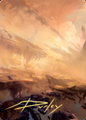 Plains (7/81) Art Card (AZNR) - Gold-Stamped Signature