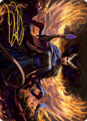 Farideh, Devil's Chosen (32/81) Art Card (AAFR) - Gold-Stamped Signature